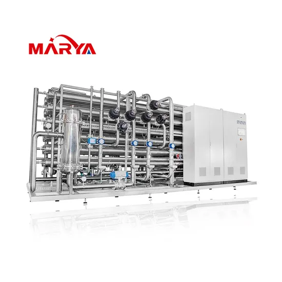 Equipo de agua purificada de grado GMP Marya, máquina de ósmosis inversa de agua pura para la industria farmacéutica, control automático especial.